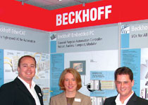 (Left to right) Conrad Muller (Beckhoff South Africa), Verena Blanke (Beckhoff GmBH), Kenneth McPherson (Beckhoff South Africa)
